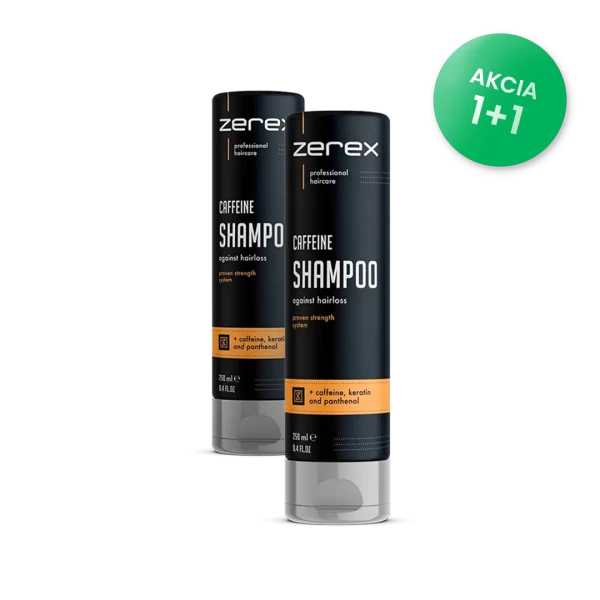 2x Zerex Kofeínový šampón 2x 250 ml