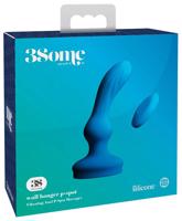 3Some wall banger P-Spot - dobíjací rádiovo ovládaný vibrátor na prostatu (modrý)
