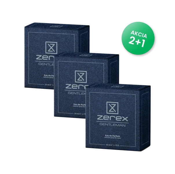 3x Pánsky parfum Zerex Gentleman 3x 50 ml