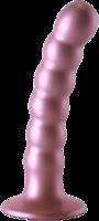 Análne guličkové dildo Metallico Beaded (13,8 cm), ružové