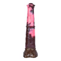 Bad Horse - Silicone Horse Gear Dildo - 24cm (Brown-Pink)