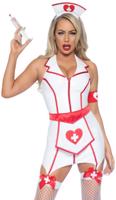 Biely kostým BDSM Nurse, XL