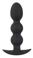 Black Velvet Heavy - análne dildo s guličkami a hmotnosťou 145g (čierne)