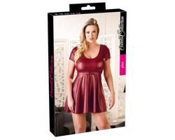 Cottelli Plus Size - Áčkové mini šaty (červené)