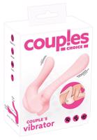 Couples Choice - nabíjací párový vibrátor s dvoma motorčekmi (svetlo ružový)