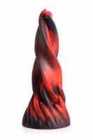 Creature Cocks Hell Kiss - stočené silikónové dildo - 19 cm (červené)