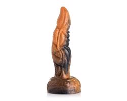 Creature Cocks Ravager 20cm - textúrovaný silikónový dildó (oranžová)