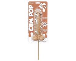 Cum Cock Pop - veľký lízankový penis (295g) - mliečna čokoláda