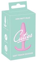 Cuties Mini Butt Plug - silikonové análne dildo - ružové (2,1cm)