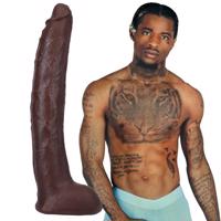 Damion Dayski - Realistic ULTRASKYN Dildo - 12" / 30 cm - Chocolate