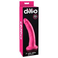 Dillio 7 - prísavkový, realistický dildo (18 cm) - ružový