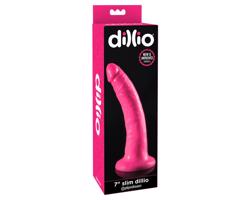 Dillio 7 - prísavkový, realistický vibrátor (18 cm) - ružový