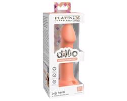 Dillio Big Hero - silikónový dildo s prísavkou (17 cm) - oranžový