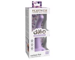 Dillio Curious Five - silikónové dildo s prísavkou (15 cm) - fialové