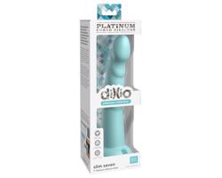 Dillio Slim Seven - prísavkový stimulujúci dildo (20 cm) - tyrkysový