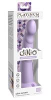 Dillio Slim Seven - Stimulačné dildo so žaluďom (20 cm) - fialové