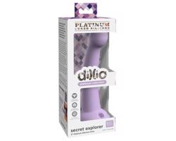 Dillio Tajomný Prieskumník - fialový prísavný dildo (17 cm)