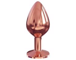 Dorcel Diamond Plug M - hliníkový análny kolík - stredný (ružové zlato)