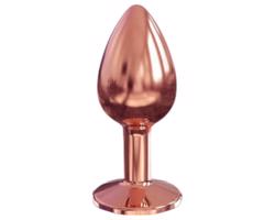 Dorcel Diamond Plug S - hliníkový análny kolík - malý (ružové zlato)