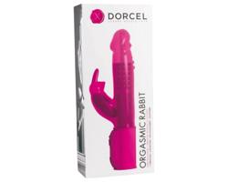 Dorcel Orgasmic Rabbit - luxus vibrátor s klitorisovým ramenom (ružový)