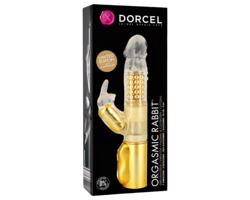 Dorcel Orgasmic Rabbit - zlatý vibrátor s masážou klitorisu