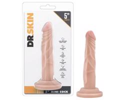 Dr. Skin 5 - realistický dildó so základňou - prírodný (14,5 cm)