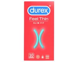 Durex Feel Thin Slim Fit - kondóm pre prirodzený pocit (10 ks)