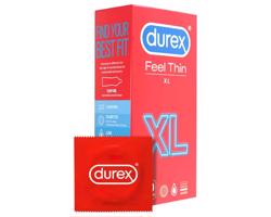 Durex Feel Thin XL - kondóm pre prirodzený pocit (10 ks)