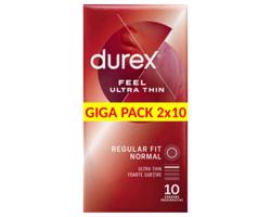 Durex Feel Ultra Thin - extra tenké kondómy (2x10 ks)