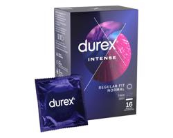 Durex Intense - rebrované a bodkované kondómy (16 ks)