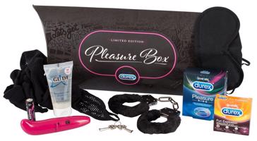 DUREX Pleasure Box - súprava s vibrátorom (8 dielna)