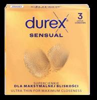 Durex Sensual – tenké kondómy (3 ks)