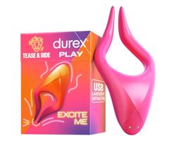 Durex Tease & Ride - dráždenie vášní (ružová)