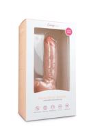 Easytoys - dildo s prísavkou a semenníkmi (22,5cm) - telová farba