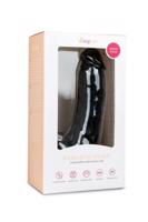 Easytoys - dildo so semenníkmi a prísavkou (20cm) - čierne