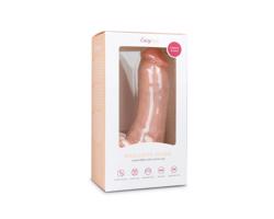 Easytoys - prísavkový dildo s semenníkmi (20 cm) - telová farba