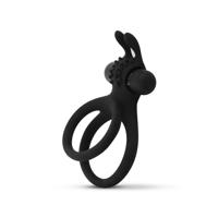 Easytoys Share Ring - Vibrating Cock and Ball Ring (Black)