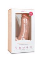 Easytoys - upínacie dildo na semenníky (20 cm) - prírodné