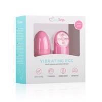 Easytoys - vibračné vajíčko so 7 rytmami na diaľkové ovládanie (ružové)