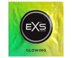 EXS Glow - svietiaci kondóm (3 ks)