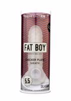 Fat Boy Checker Box - návlek na penis (15 cm) - mliečne biely