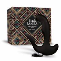 FEELZTOYS Black Jamba - dobíjací, rádiom riadený, vyhrievaný análny vibrátor (čierny)