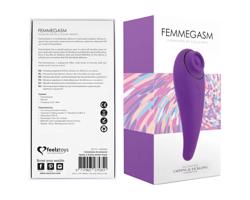 FEELZTOYS Femmegasm - akumulátorový 2v1 klitorálny vibrátor (fialový)