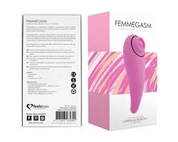 FEELZTOYS Femmegasm - nabíjateľný 2v1 clit vibrátor (ružový)