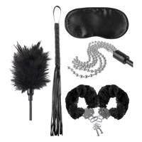 Fetish Teaser Kit - sada BDSM pre začiatočníkov - 5ks (čierna)