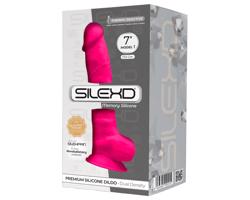 Formovateľné dildo Silexd 7 - 17,5cm s prísavkou (ružové)