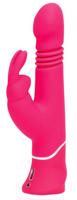 Happyrabbit Thrusting - nabíjací vibrátor s posuvom a ramienkom na klitoris (ružový)