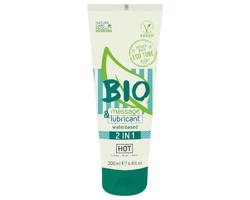 HOT Bio 2v1 - lubrikant a masážny gél na vodnej báze (200ml)