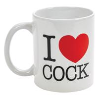 I Love Cock - hrnček (čierny)