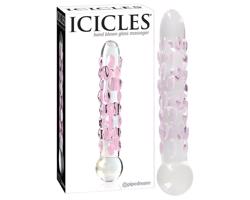 Icicles No. 7 - perlové sklenené dildo